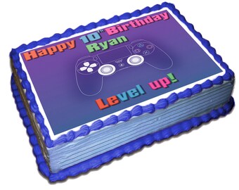 Gamer Cake Image Etsy