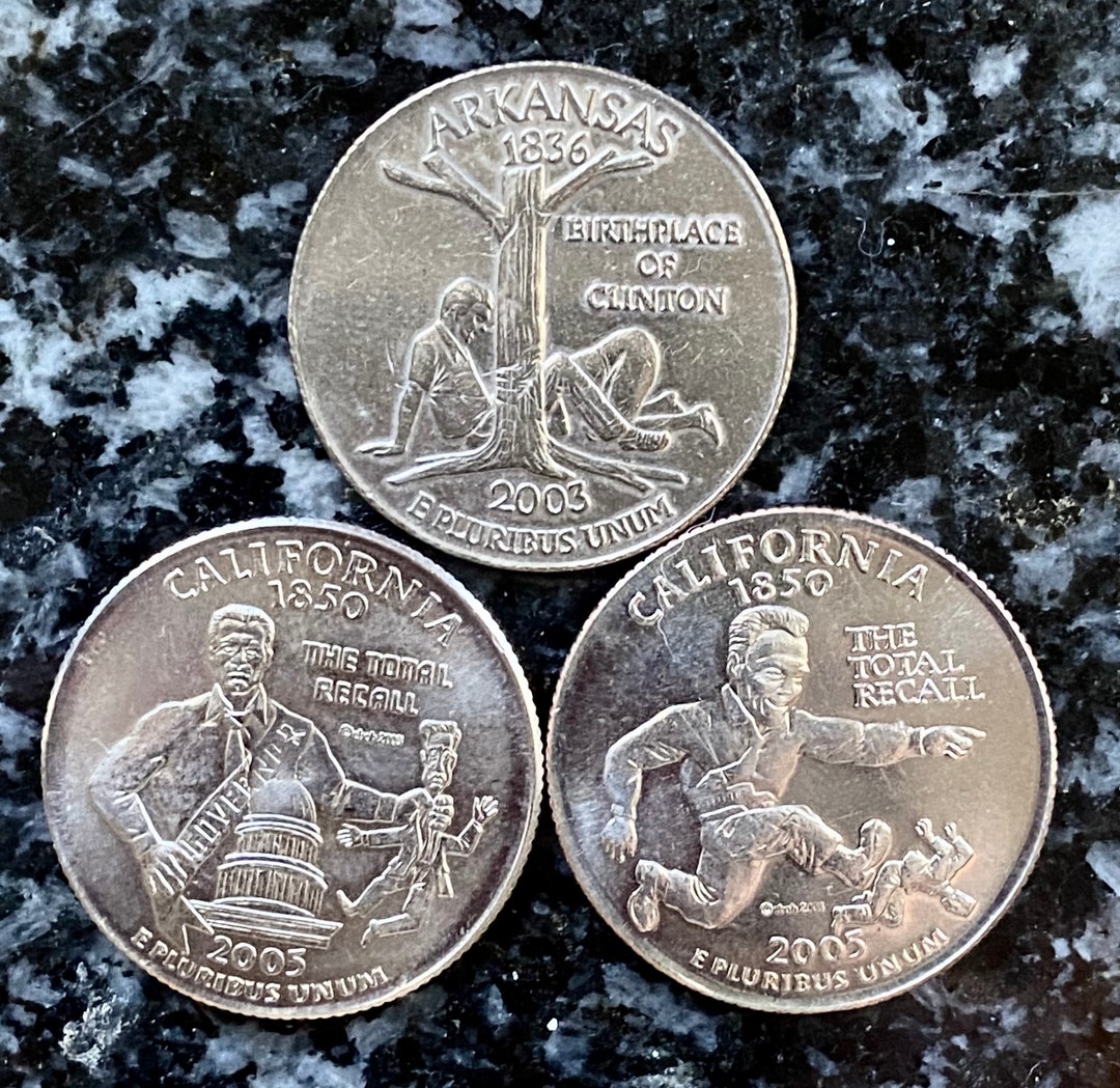Set of 3 Different State Parody Quarters Including Arkansas Etsy