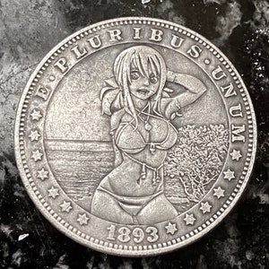 USA Hobo Nickel Coin 1881-1890 • Engraving Sexy Anime Girl • Token Collections • 9 Different Coins to Choose From