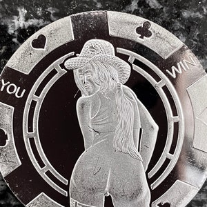 Sexy Lady Booty ‘You Win/You Lose’ Adult Novelty Cowgirl Flipping Coin