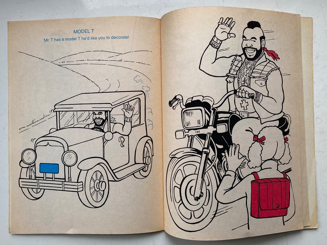 Genuine Vintage Mr. T Coloring and Activity Book. Unused With Stickers ...