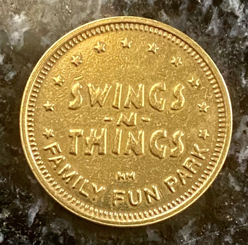 Swings N Things Fun Park Vintage Arcade Game Token 25mm Olmsted Falls