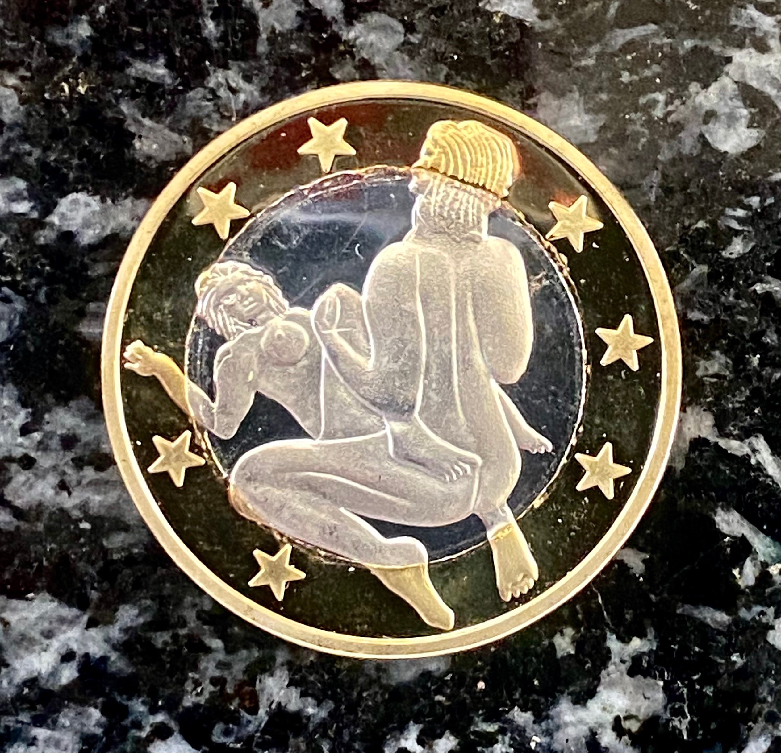 Sex Euros Kama Sutra Position Coins Bimetallic 6 Euro Coin - Etsy New  Zealand