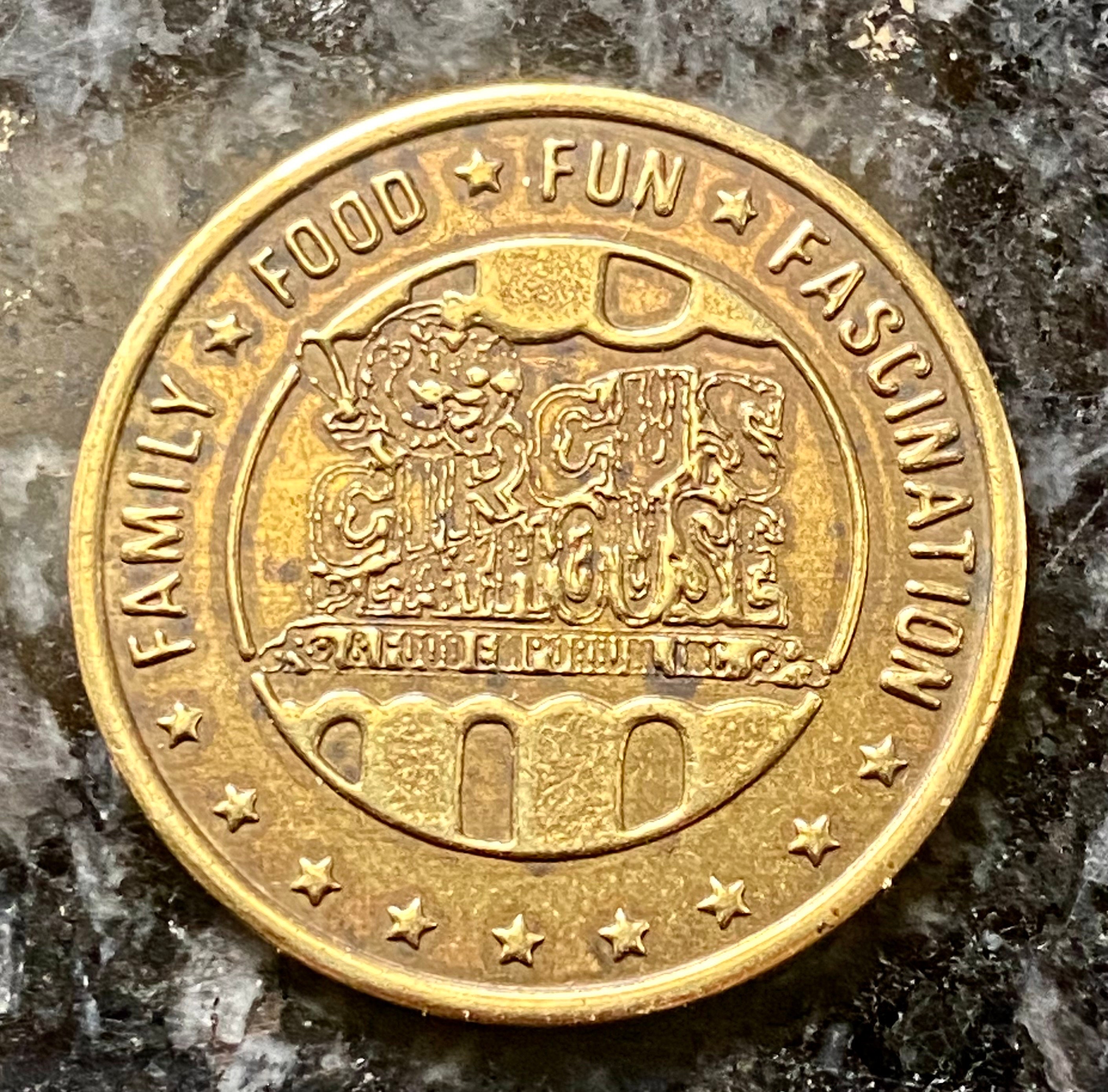 Vintage circus Playhouse and Food Emporium Arcade Game Token Hollywood, Florida Rare Coin Etsy