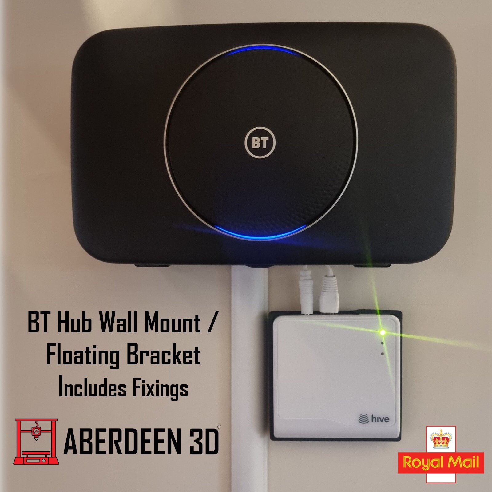 BT Smart Hub 2 Wall Mount Floating Bracket Includes Fixings Multicoloured -   UK