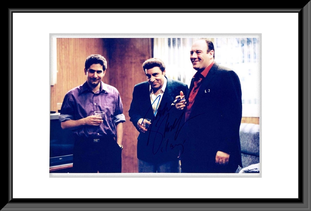 The Sopranos James Gandolfini Signed Photo Etsy
