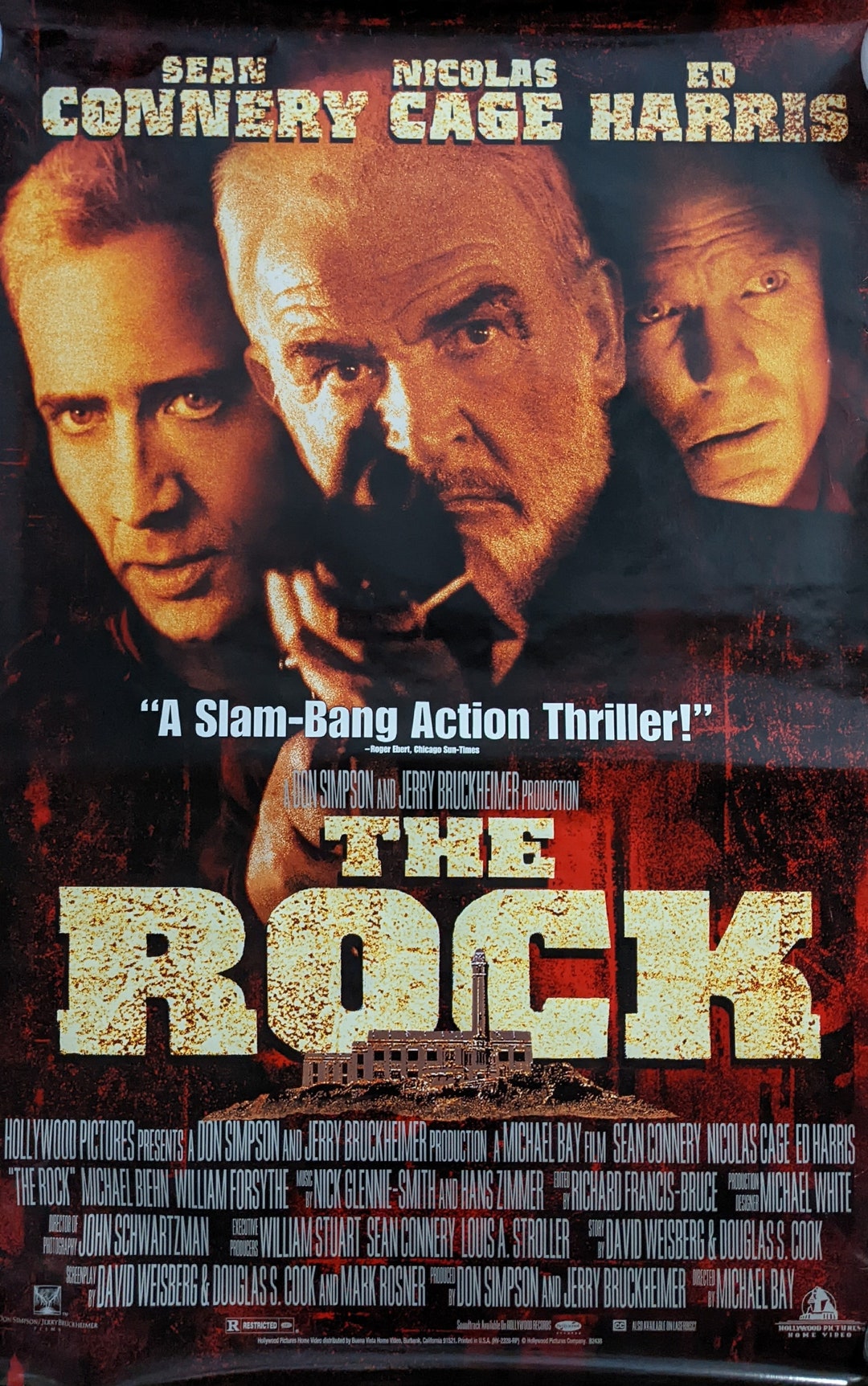 The Rock 1996 Original One Sheet Movie Poster Etsy