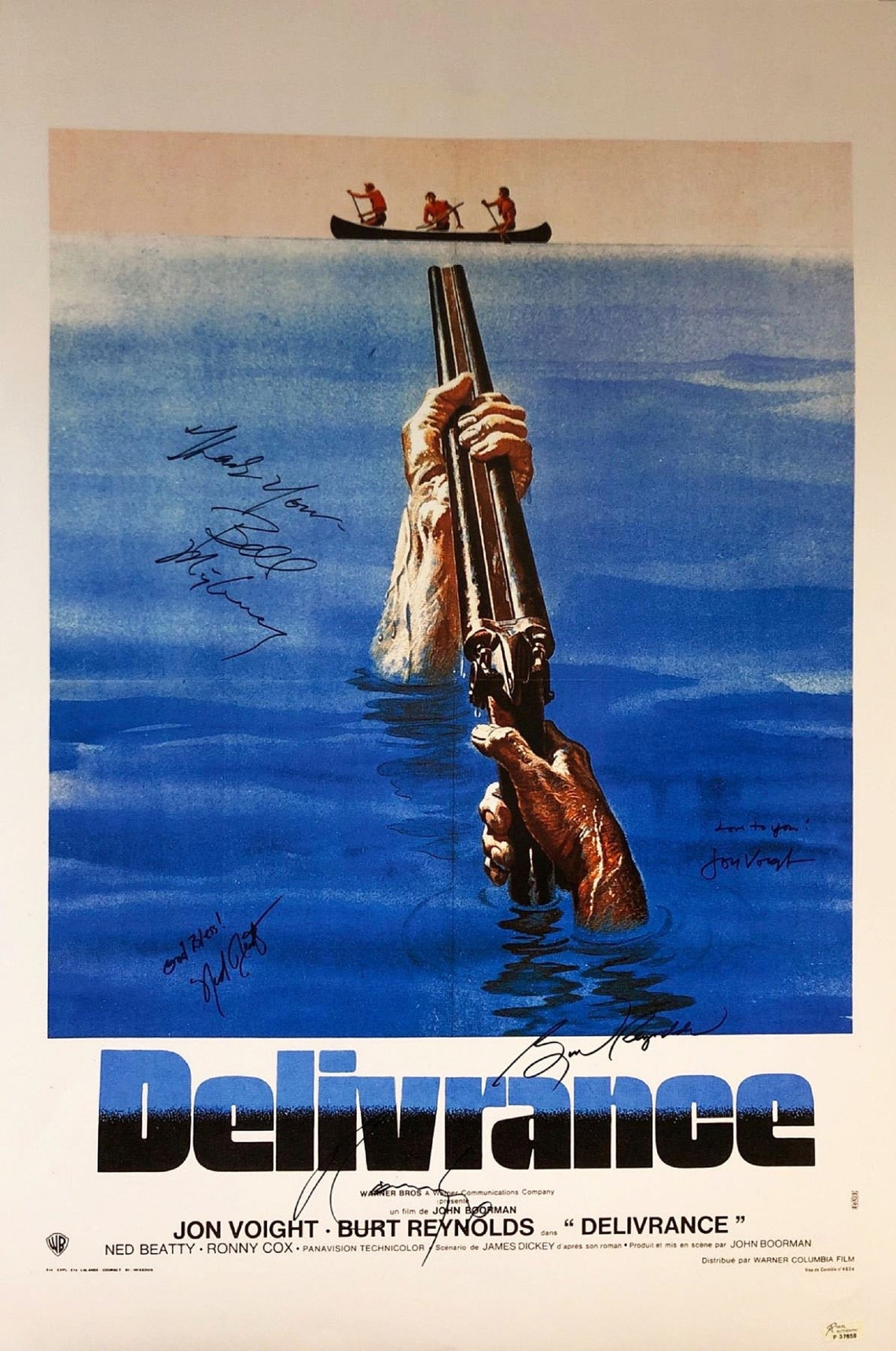 Deliverance Cast Signed Movie Poster Etsy