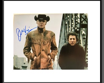 Midnight Cowboy Dustin Hoffman and Jon Voight signed photo