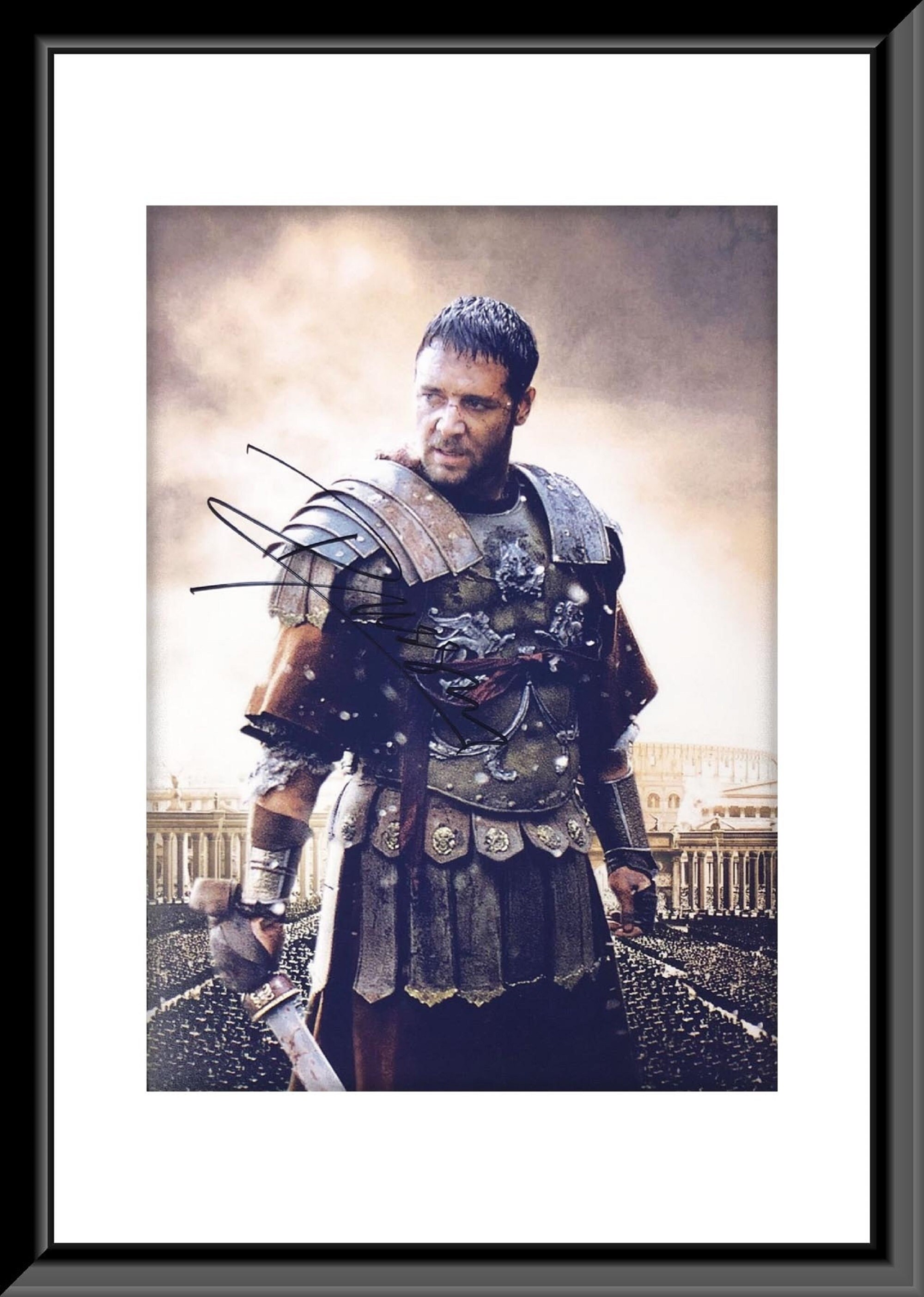 Gladiator Russell Crowe Signed Movie Photo Etsy