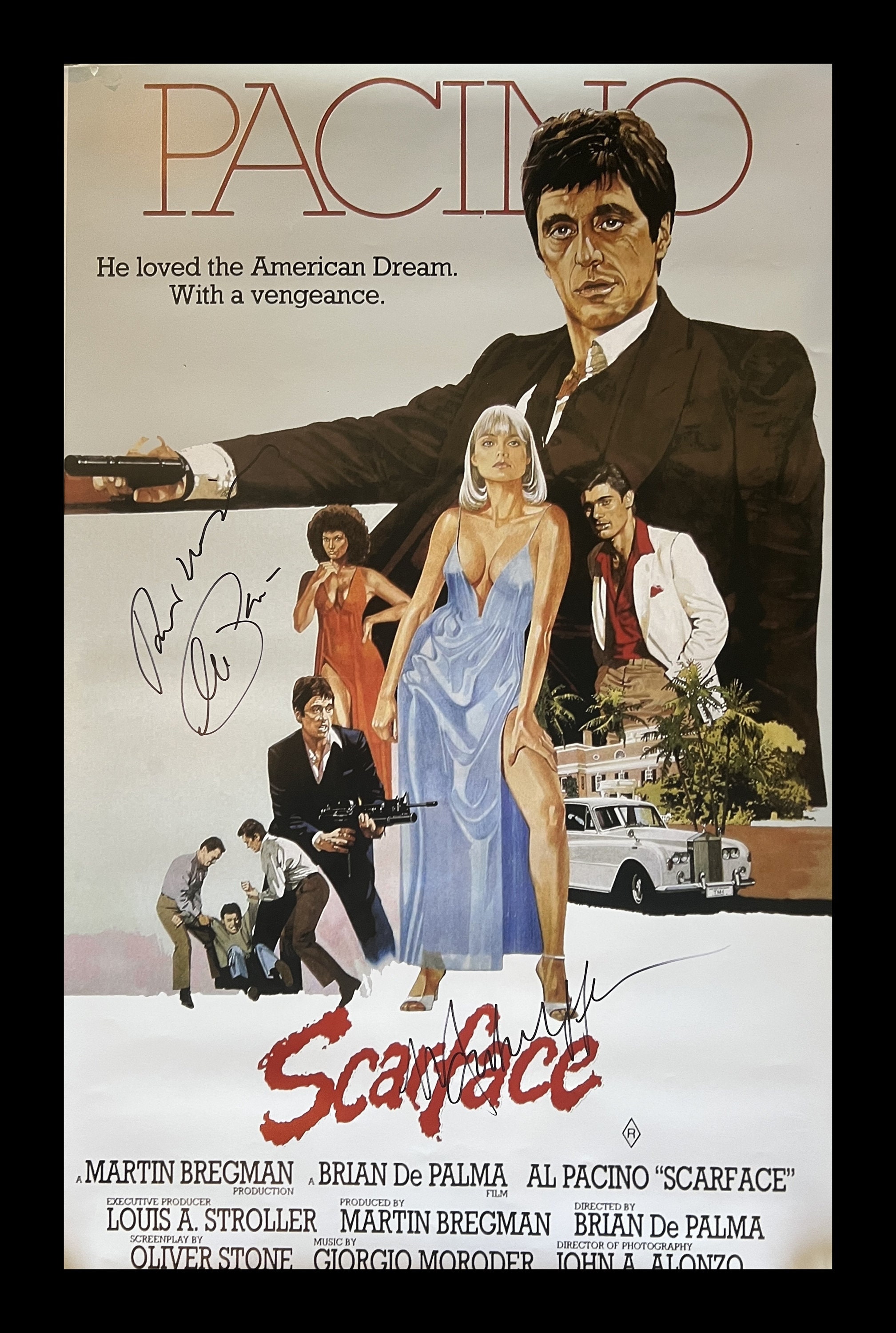 Scarface Cast Signed Movie Poster Etsy
