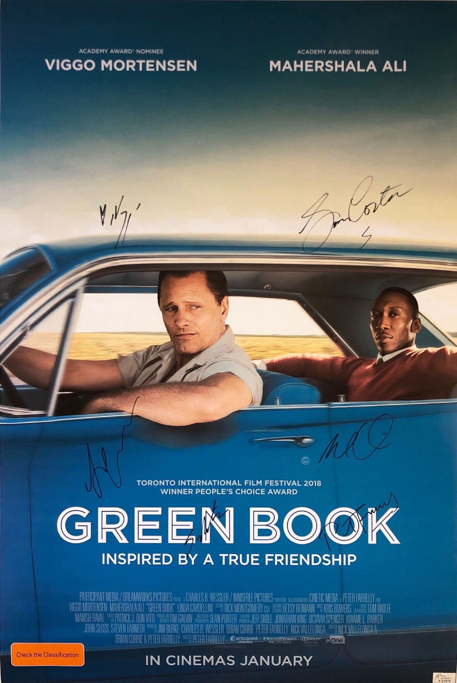 Green Book Cast Signed Movie Poster Etsy