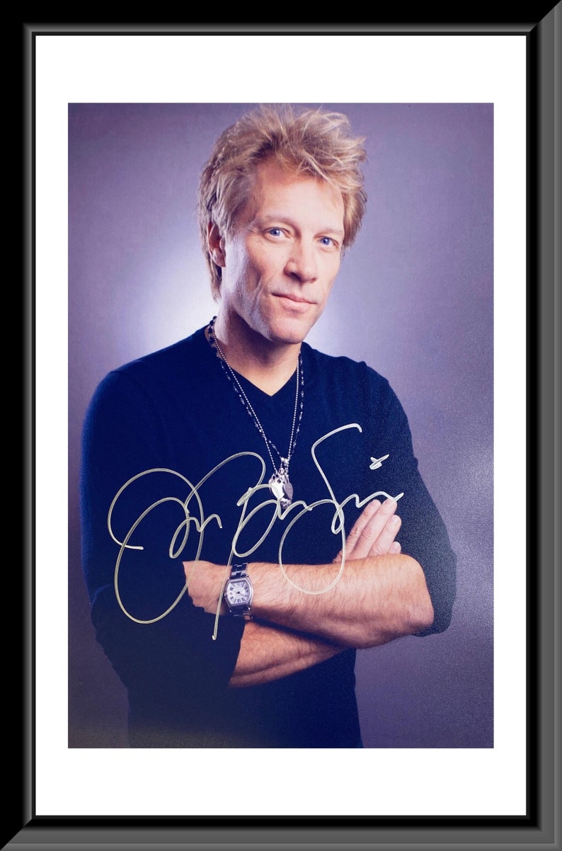 Bon Jovi Gifts Jon JON BON JOVI SIGNED AUTOGRAPH 8X10 PHOTO - ROCK