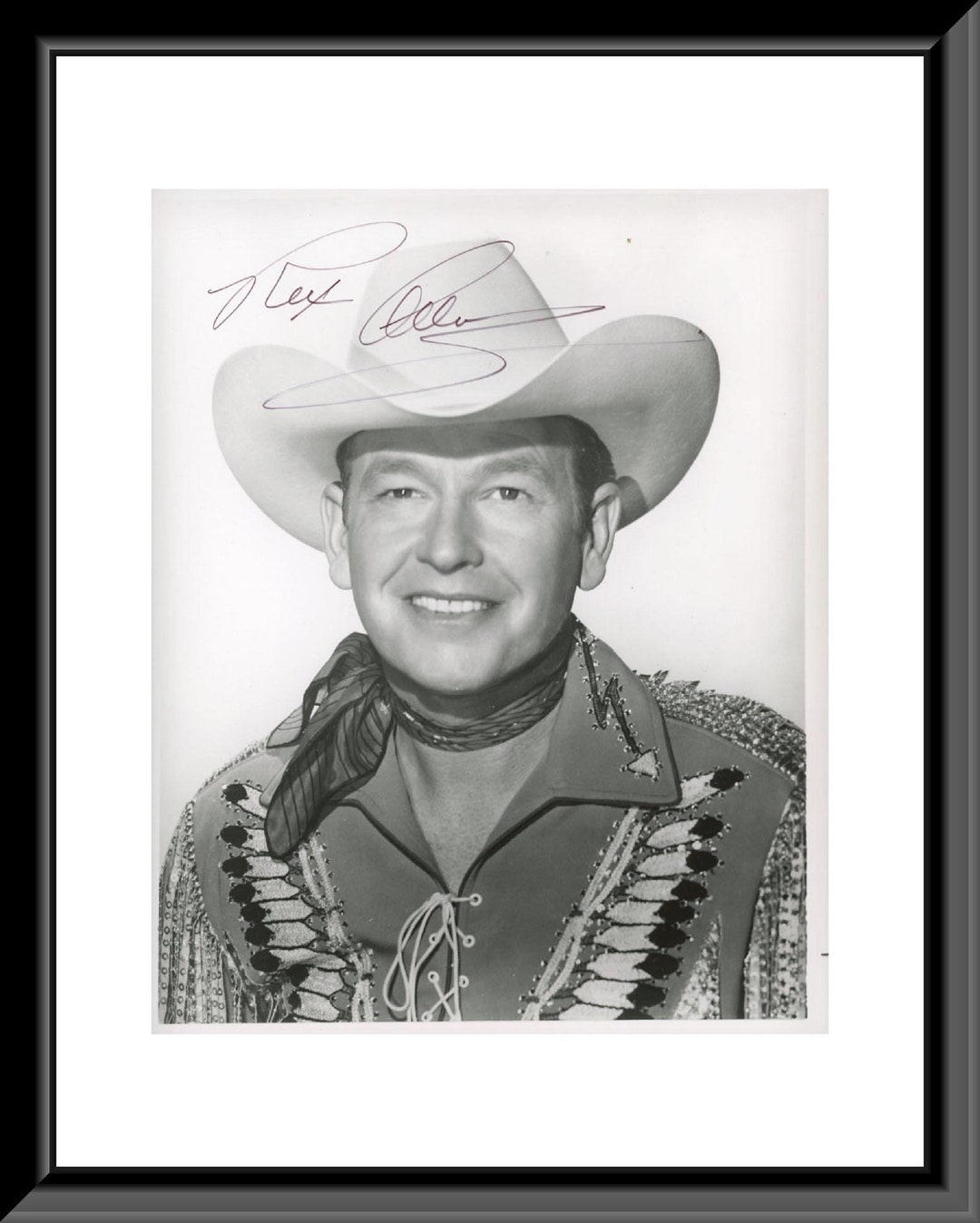 Rex Allen Signed Photo Etsy