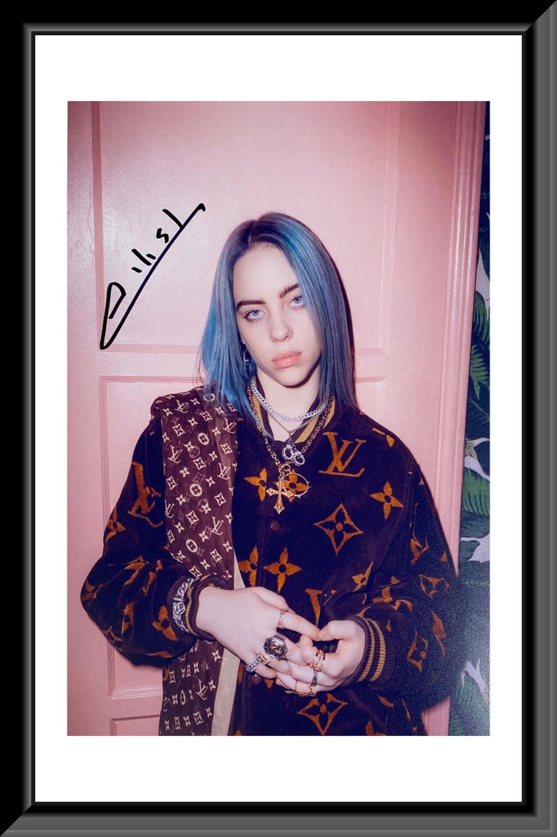 Billie Eilish Signed Photo Etsy