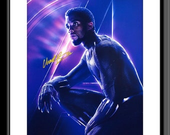 Chadwick Boseman Avengers Infinity War Black Panther Reprint SIGNED 8x10 Photo 3 