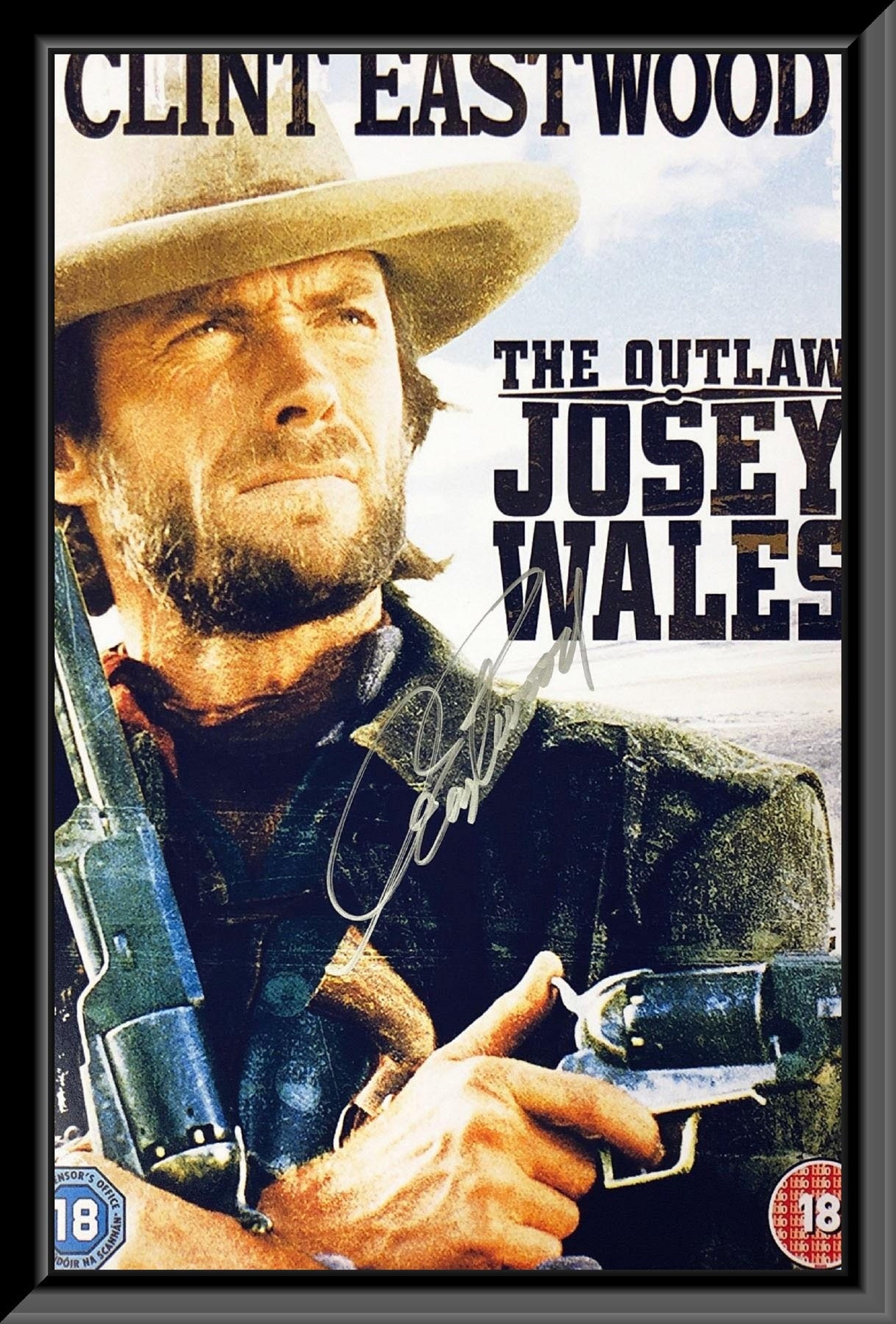 The Outlaw Josey Wales Clint Eastwood signed movie poster Etsy