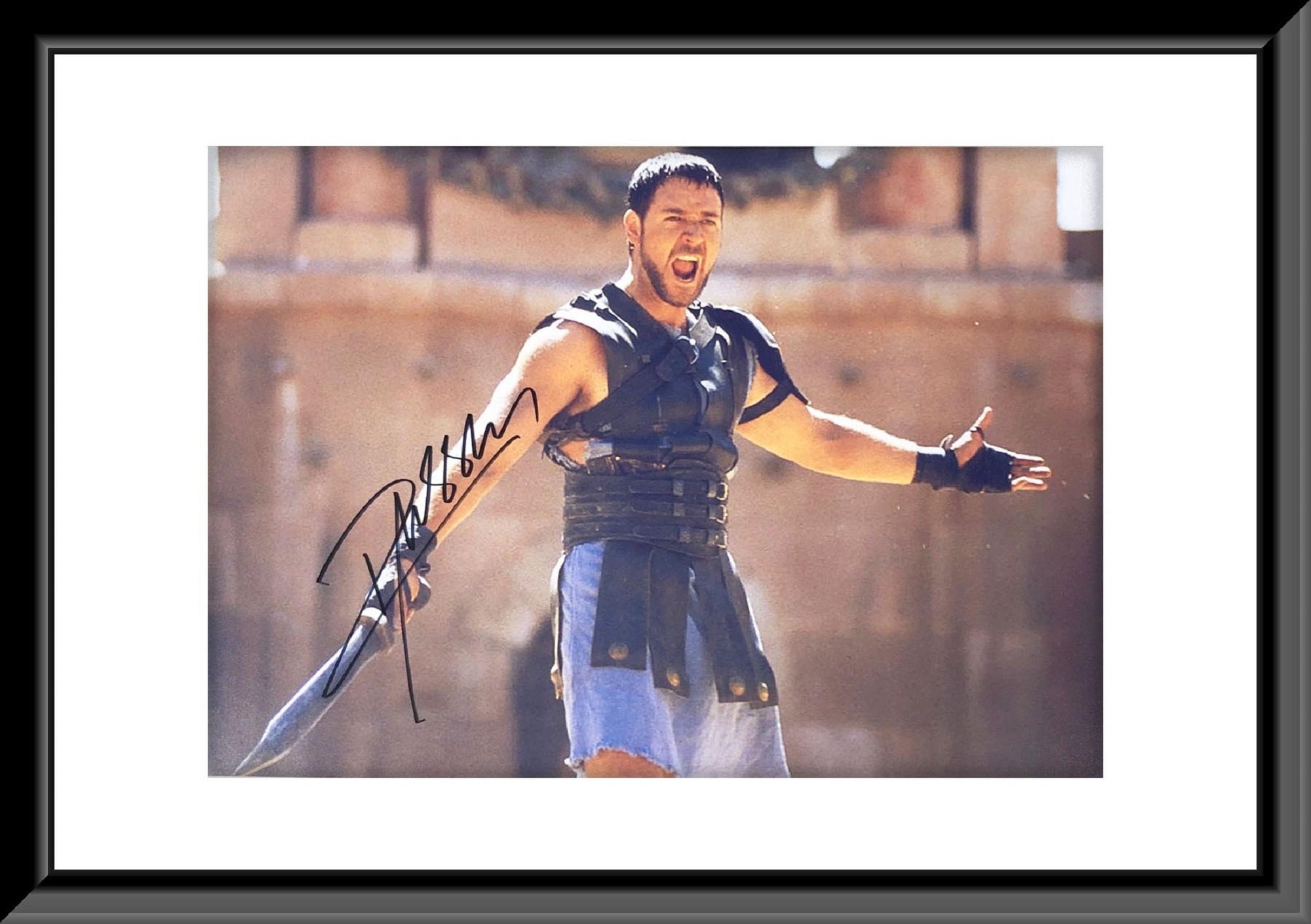 Gladiator Russell Crowe signed movie photo Etsy