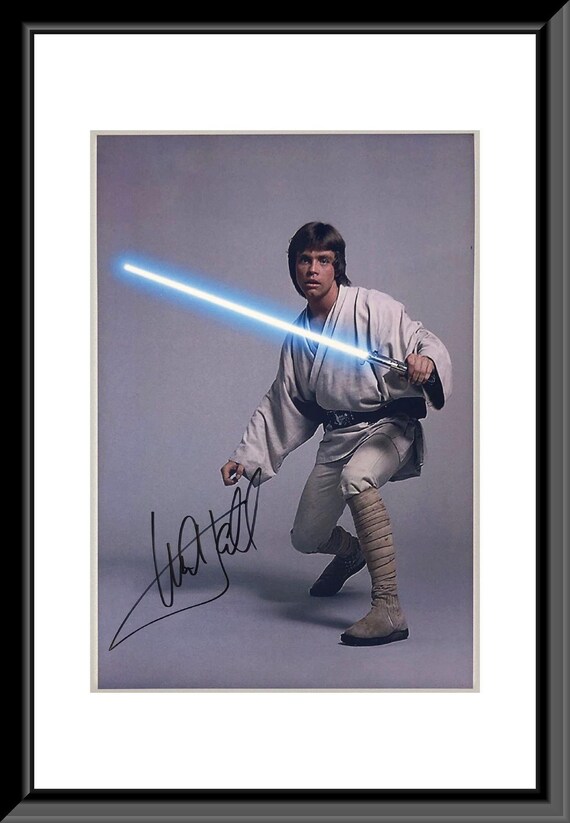 Star Wars Mark Hamill Signed Photo Etsy