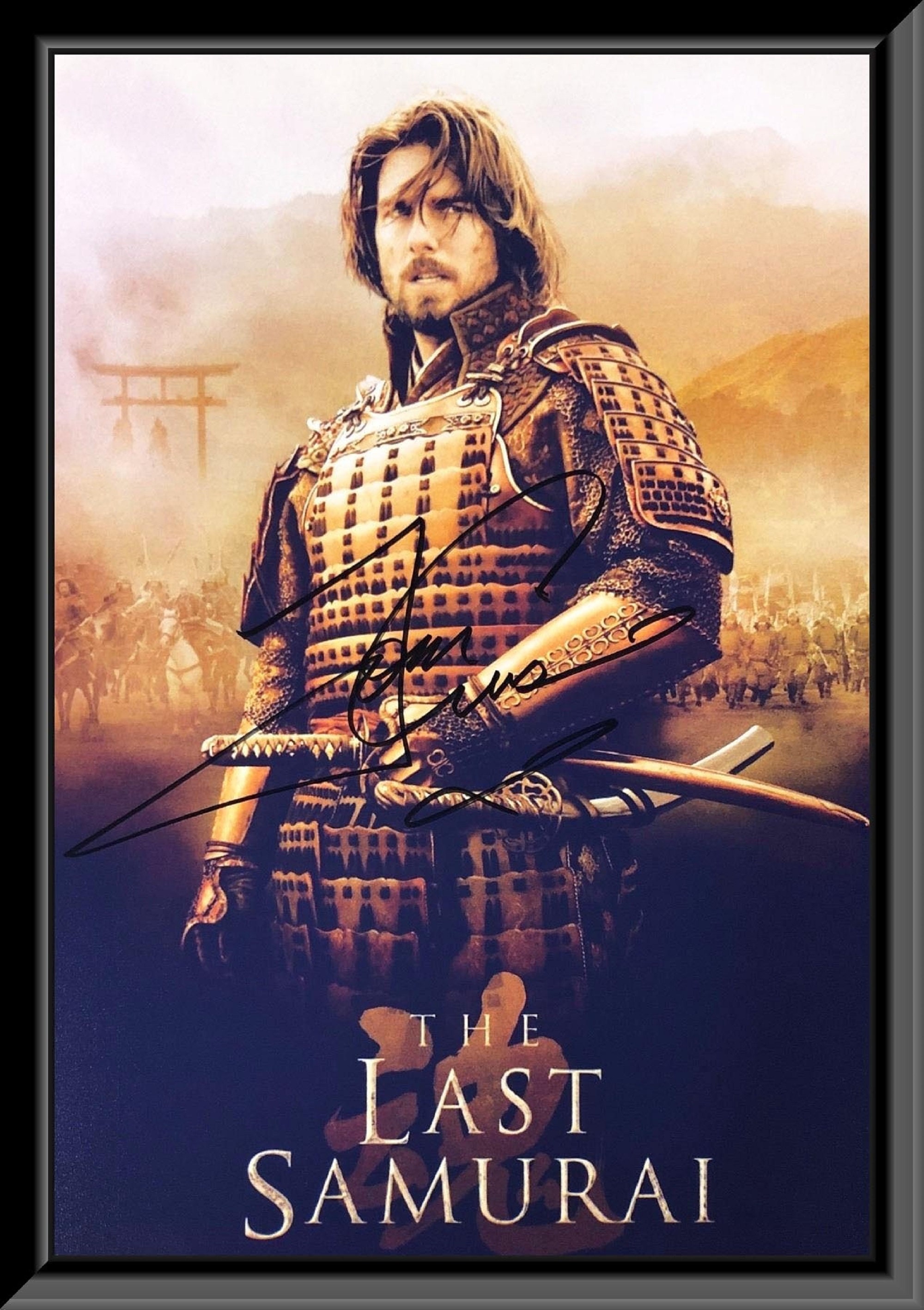 The Last Samurai Tom Cruise Signed Movie Poster Etsy