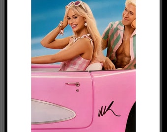Barbie Margot Robbie signed framed movie photo