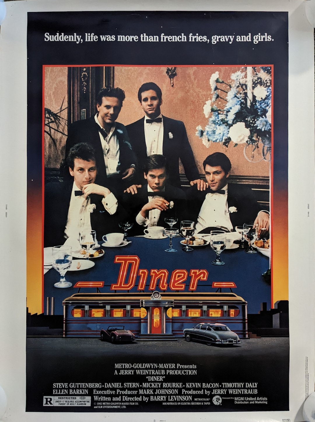 Diner 1982 Original 30x40 Movie Poster Etsy