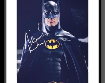 Batman Michael Keaton framed signed movie photo