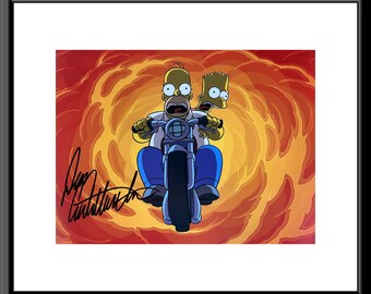 The Simpsons Dan Castellaneta signed framed photo