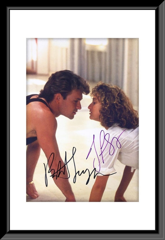 Dirty Dancing Signed Movie Photo Autographed by Patrick Swayze and