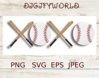 Download Xoxo Baseball Svg Etsy