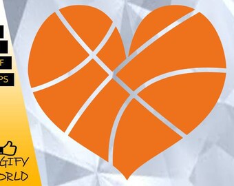 Download Basketball Heart Svg Etsy