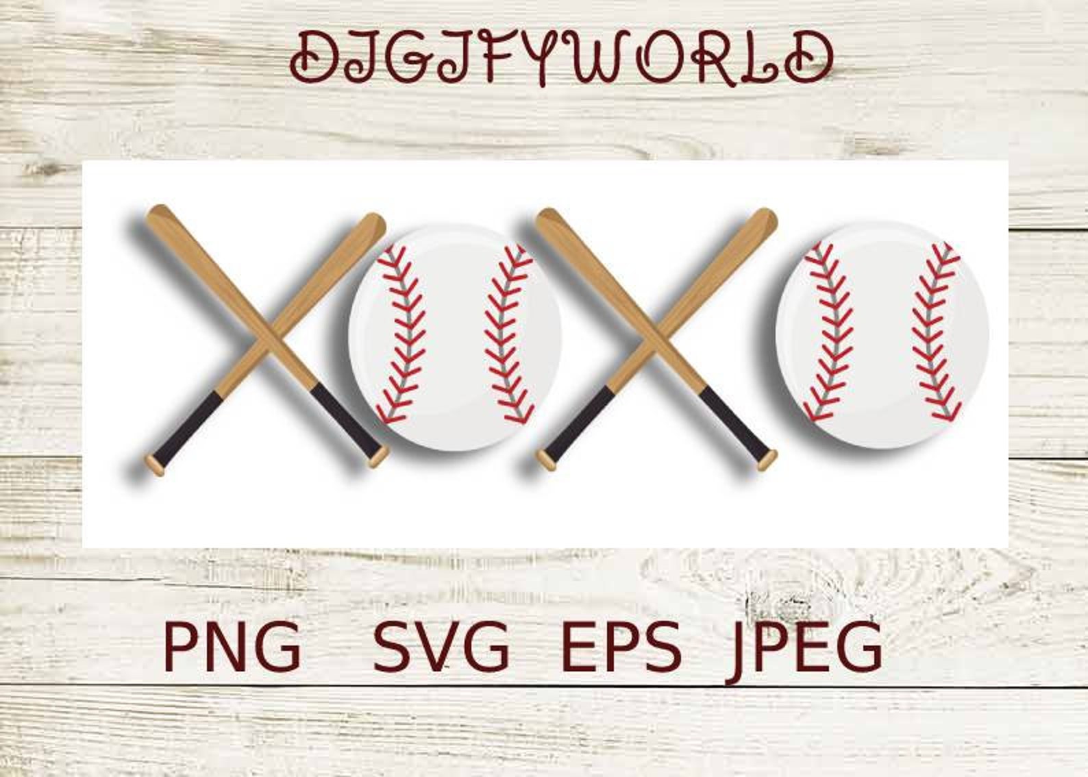 Download Xoxo svg baseball bat svg Baseball SVG Baseball Mom Sports | Etsy