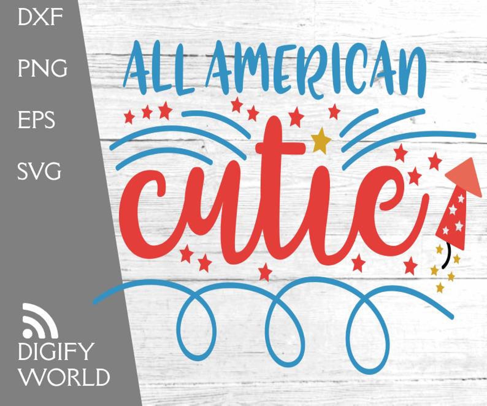 Download All American cutie Svg Boy 4th of July Svg Funny 4th of July | Etsy