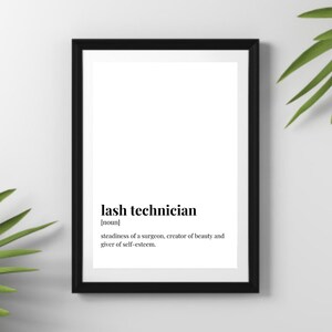 Beskrivning/definition av franstekniker, perfekt för din salong eller present. Nedladdningsbart digitaltryck för din kosmetolog.