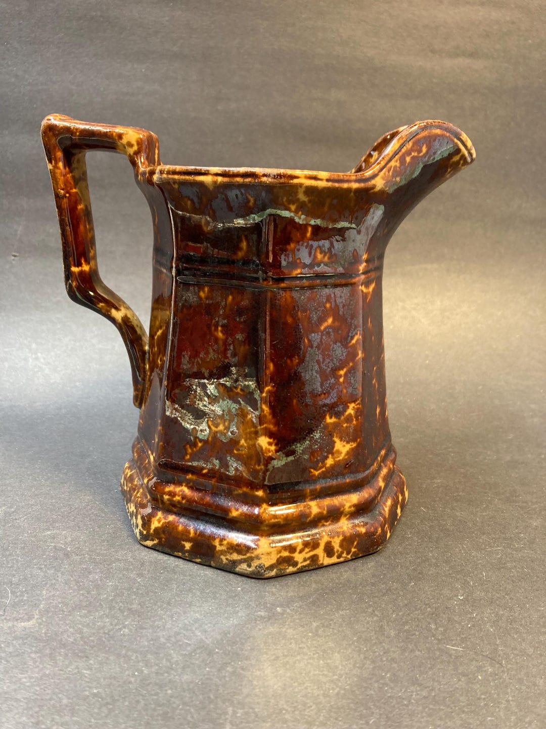 Antique Rockingham Pitcher Antique Rockingham Pitcher - Etsy