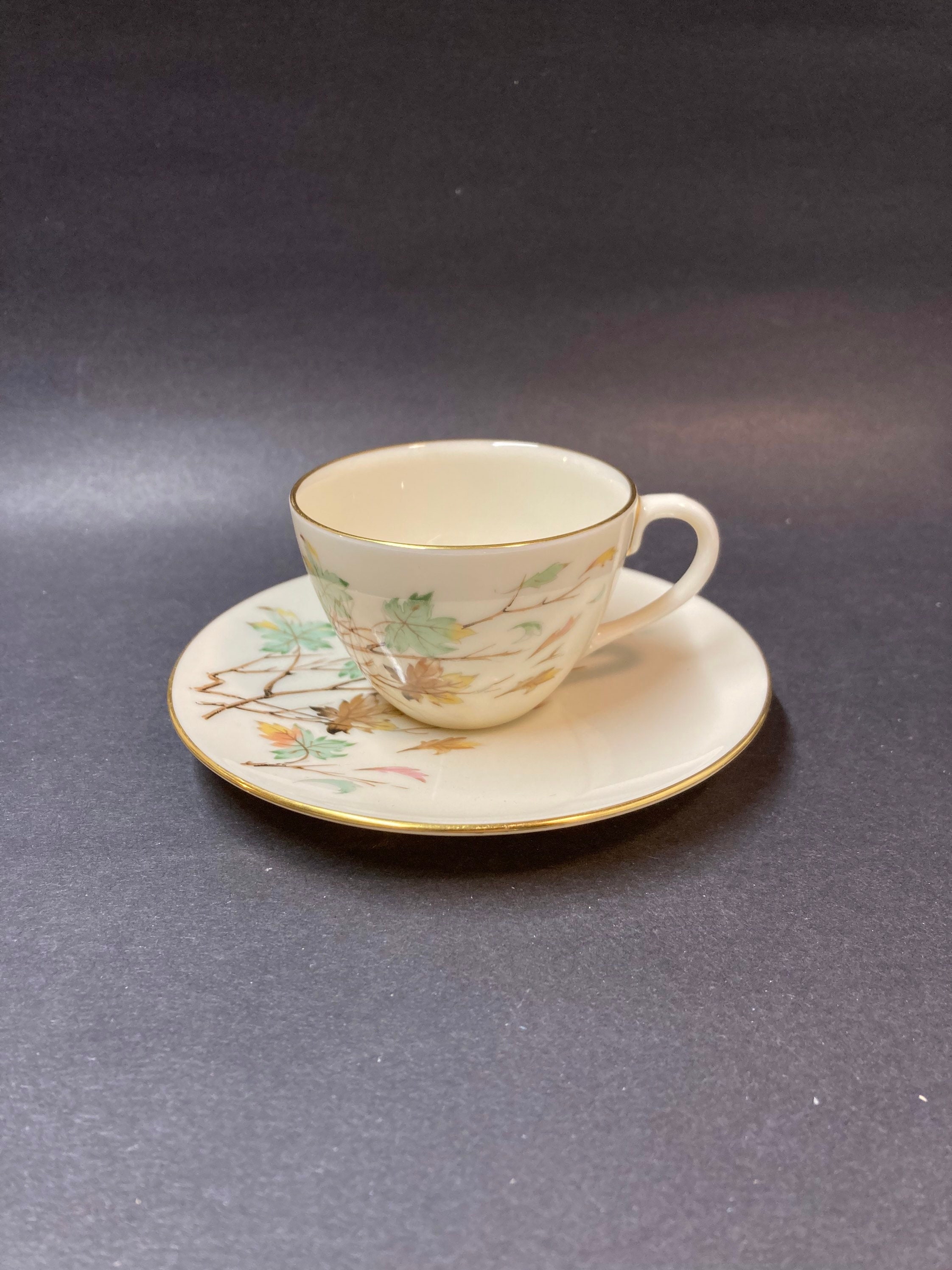 6 Lenox Tea Cup 6 Saucers Holiday Dimension Collection Holly Berries