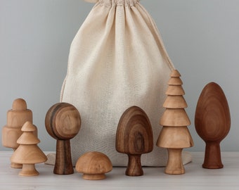 Arbres forestiers en bois Jouets pour tout-petits pour baby shower dans les bois Jouets éducatifs, matériel Montessori pour enfants des magasins ukrainiens