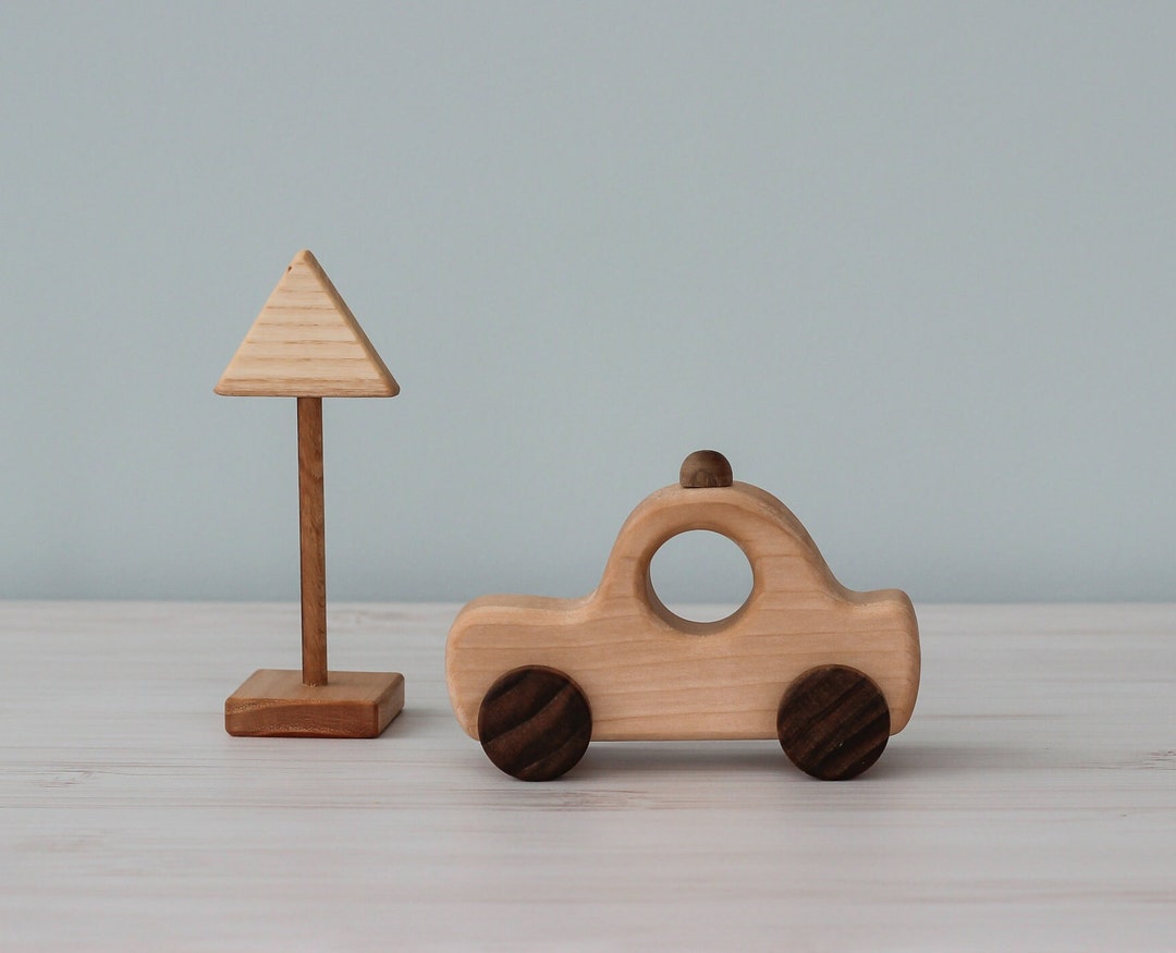 Juguete de coche pequeño de madera Taxi para juguete de coche Etsy España