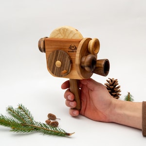 Montessori handmade Wooden Camera Toys for Toddler, Waldorf toys for 1 year old, gift for kids from Ukraine shops