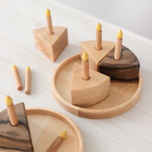 Cots and Cuddles Wooden Birthday Cake Pretend Play Toy for Kids main image 0