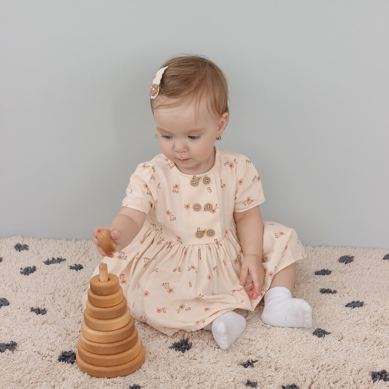 Montessori baby toys Stacking Rings for 1 year old Wooden Stacking Pyramid sensory toy for baby gift basket Baby christmas gift for Toddler image 6