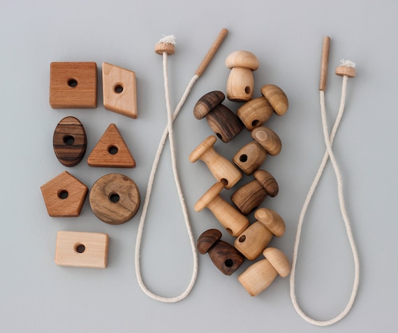 Montessori Wooden Educational sensory toys for 1 year old Unique gift for baby from Ukrainian shops