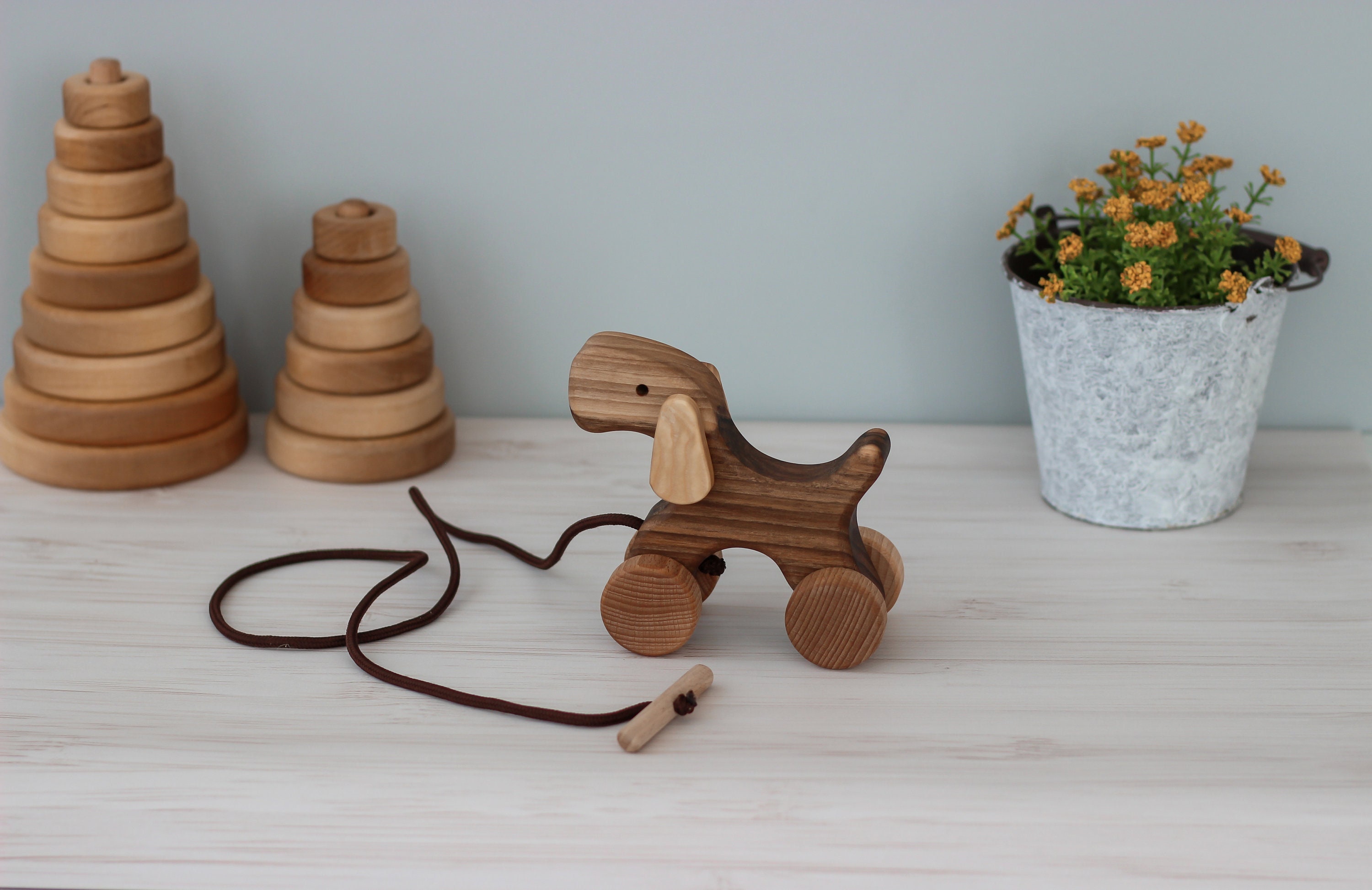 Jouets à pousser et tirer - Développer la motricité - Montessori
