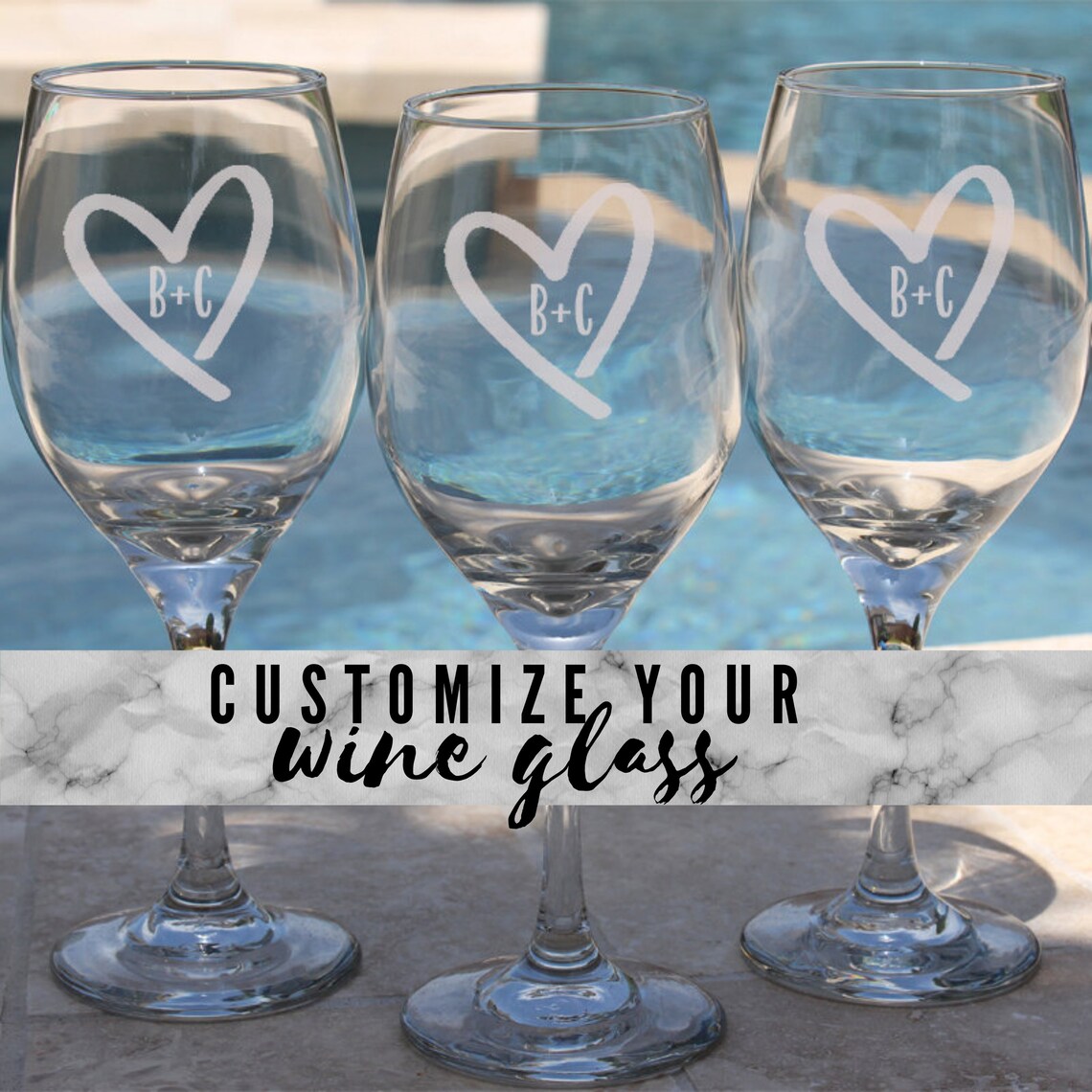 Custom Wine Glass Create Your Own Wine Glass Personalized Etsy