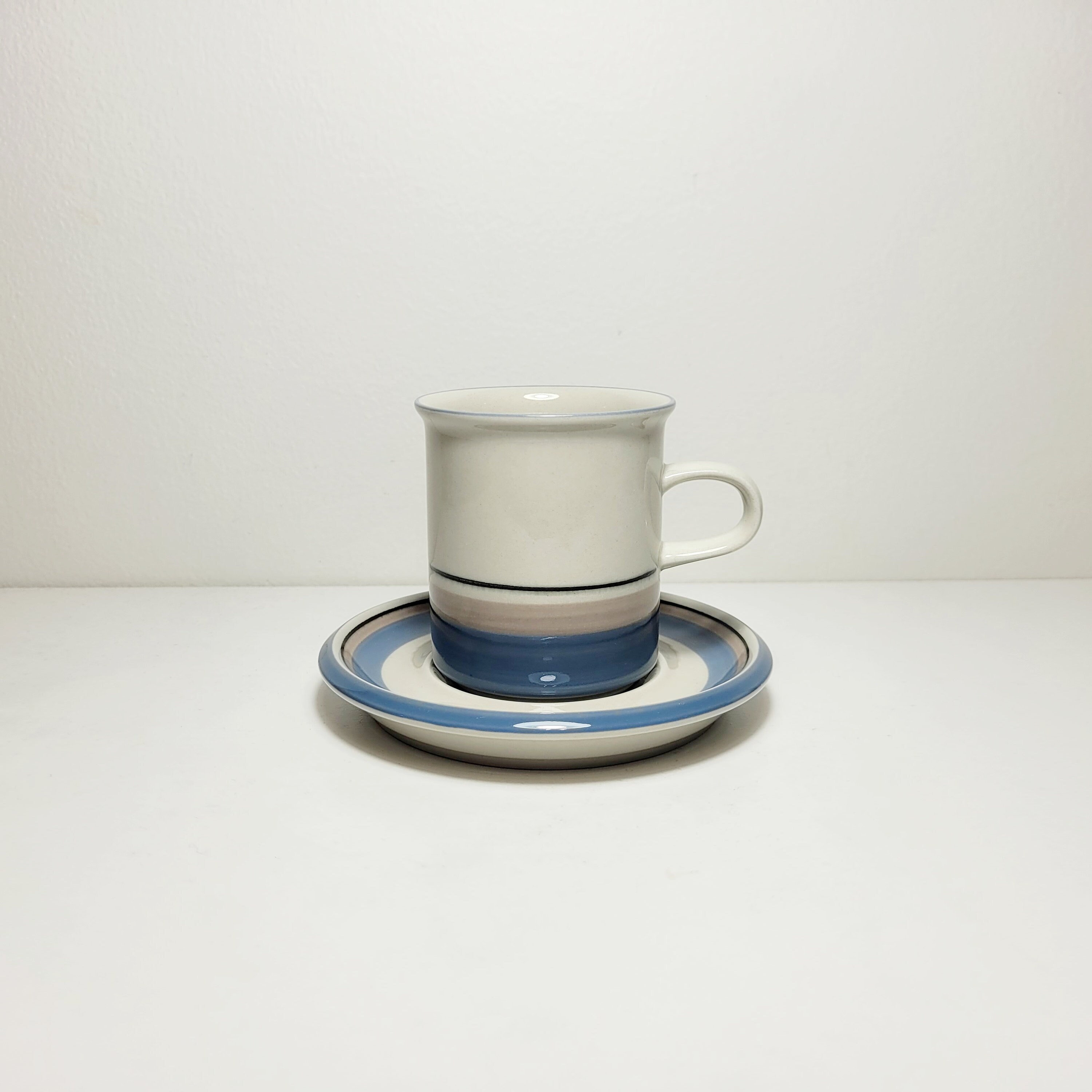 Arabia Finland UHTUA Tall Coffee Cup and Saucer, Designed by Arabia Finland UHTUA Tall Coffee Cup and Saucer, Designed by