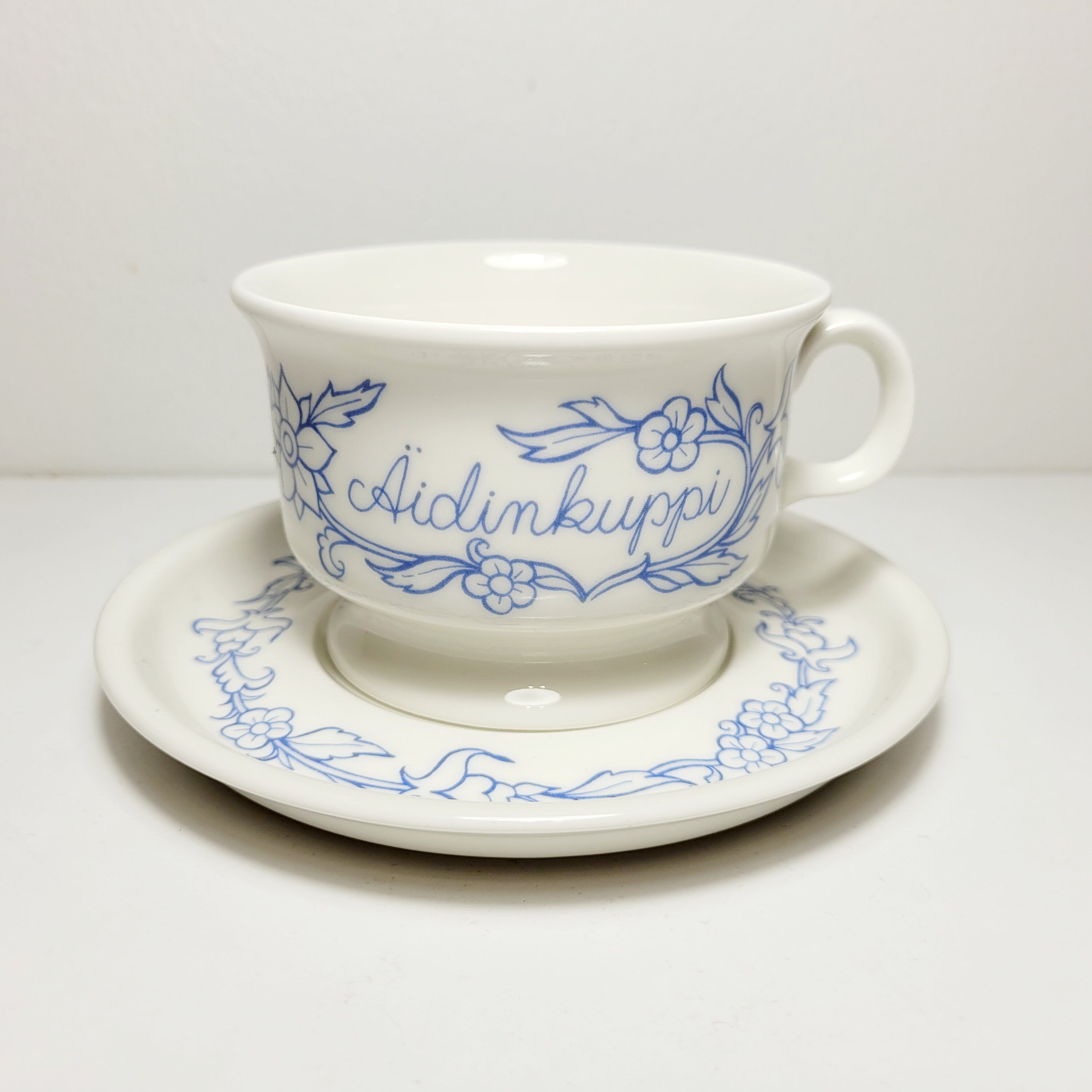アラビア フィンランド ブルーキッチン ÄIDINKUPPI カップ＆ソーサー 