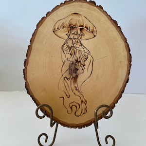 Jellyfish Wood Burning