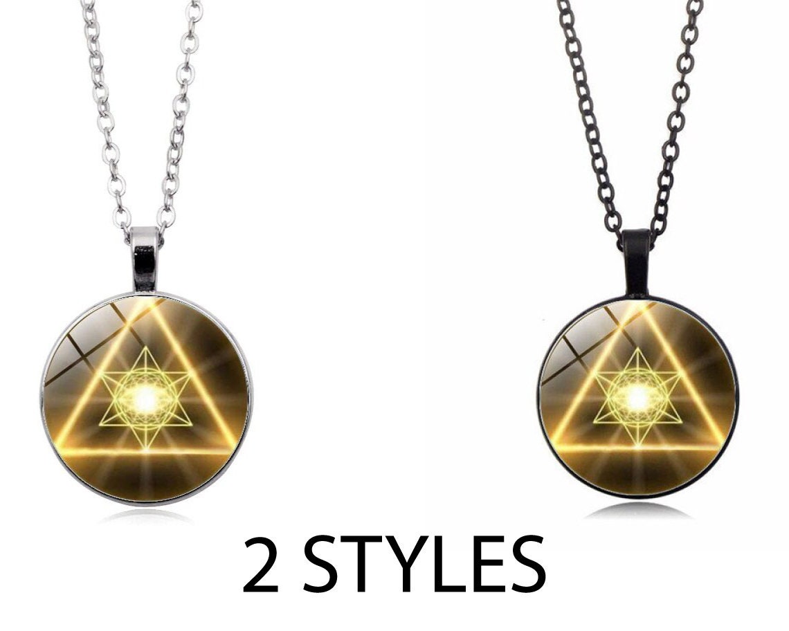 Sacred Geometry Pendant Necklace 2 STYLES Etsy