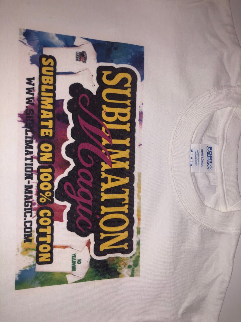 Sublimation magic sublimate on 100 cotton embroidery image transfers brainchild