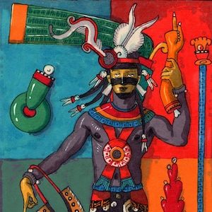 Tezcatlipoca The Nagual. Mexican Aztec, Spirituality, Tarot, Corazon Mexica.
